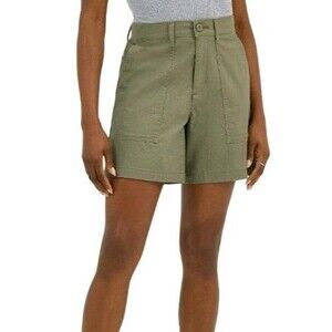 NWT Women's Lee 6" Comfort Waist Utility Shorts Size 4 Mercantile Green